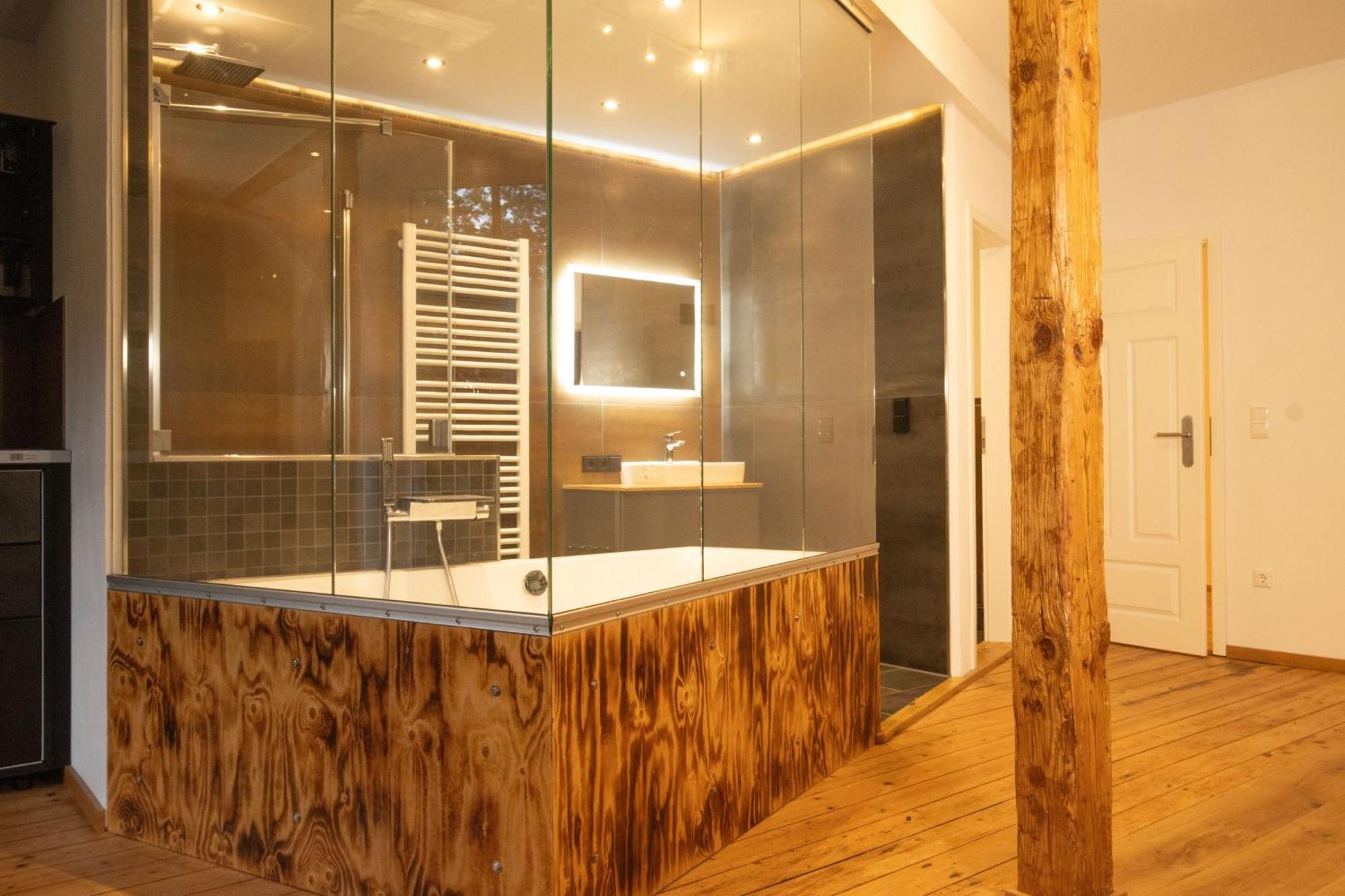 Loft Apartment Mit Grosser Badewanne A Mugeln Kültér fotó